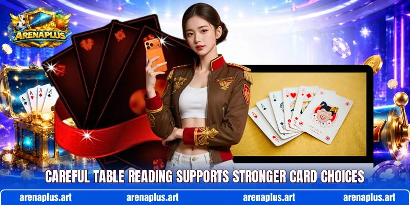 Careful table reading supports stronger card choices