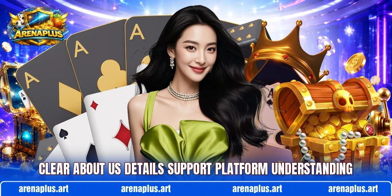 Clear about us details support platform understanding