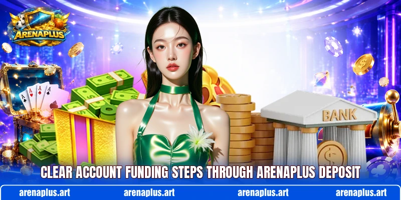 Clear account funding steps through ARENAPLUS deposit Clear account funding steps through ARENAPLUS deposit