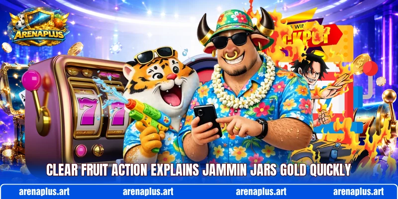 Clear fruit action explains Jammin Jars Gold quickly
