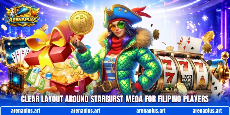 Clear layout around Starburst Mega for Filipino players