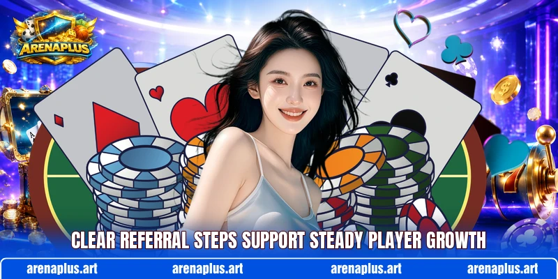 Clear referral steps support steady player growth