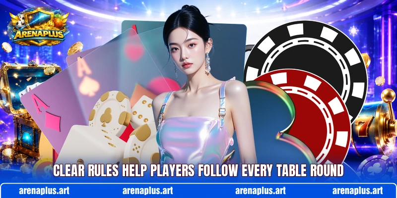 Clear rules help players follow every table round