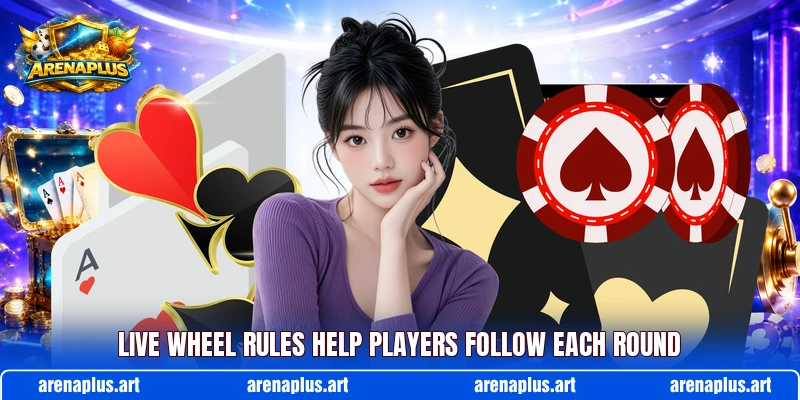 Live wheel rules help players follow each round