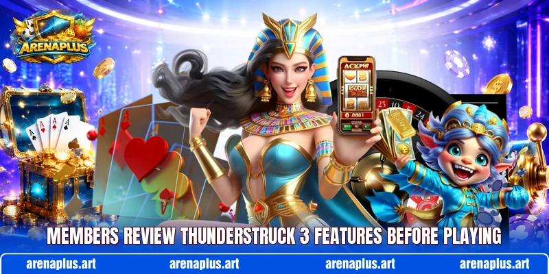 Members review Thunderstruck 3 features before playing