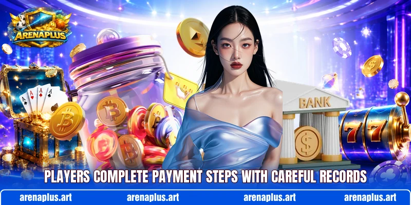 Players complete payment steps with careful records Players complete payment steps with careful records