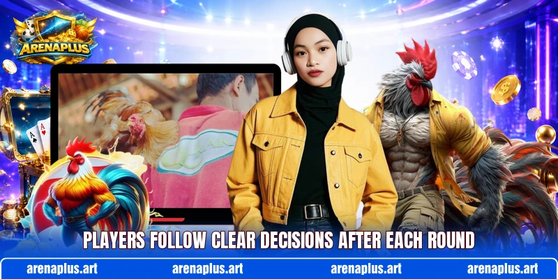 Players follow clear decisions after each round