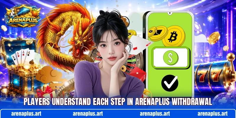 Players understand each step in ARENAPLUS withdrawal