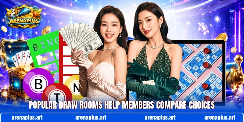 Popular draw rooms help members compare choices