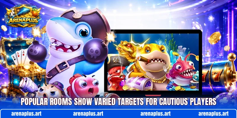 Popular rooms show varied targets for cautious players Popular rooms show varied targets for cautious players