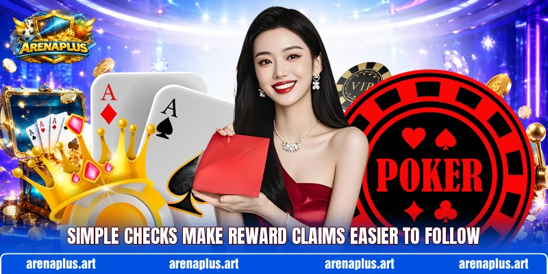 Simple checks make reward claims easier to follow