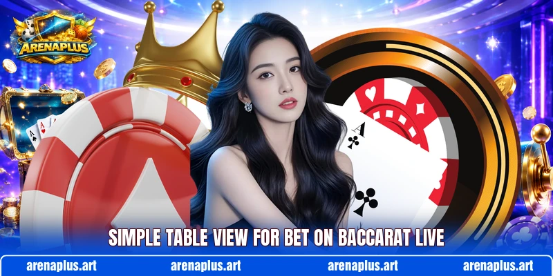 Simple table view for Bet On Baccarat Live